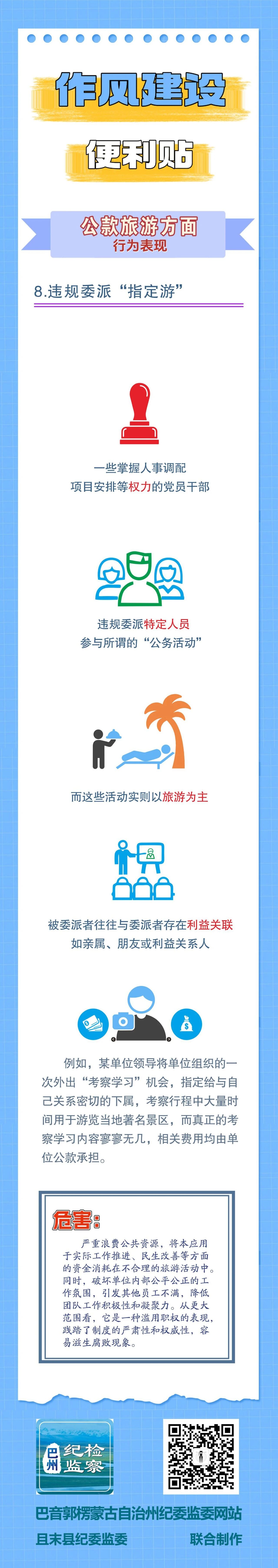 作风建设便利贴丨公款旅游方面行为表现⑧